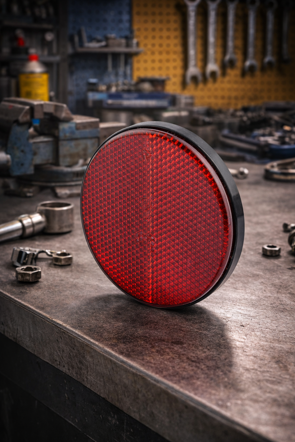 Rückstrahler Rot Rund D 85mm p.f. Liebherr 12212084